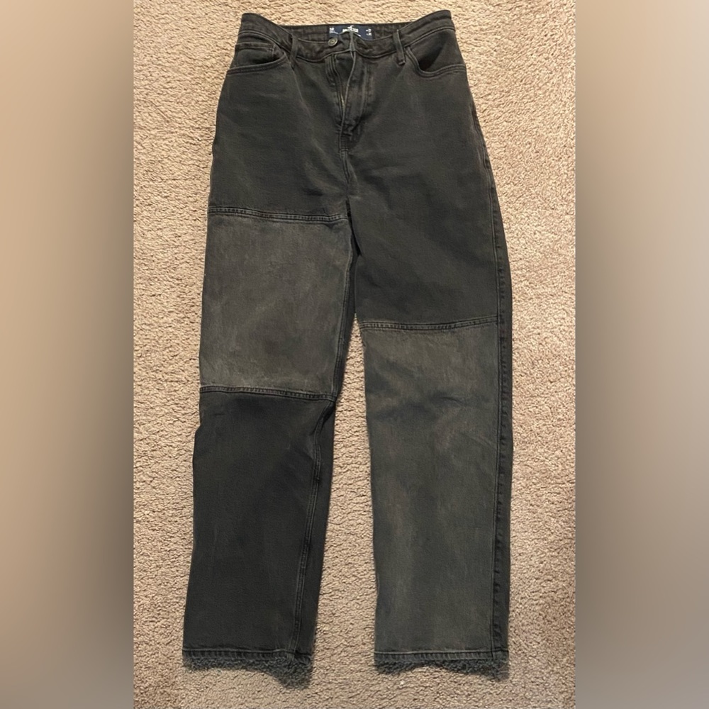Hollister ultra high rise dad jeans black
